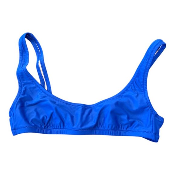 J. Crew Squareneck bikini top Royal Blue XS - Picture 1 of 6